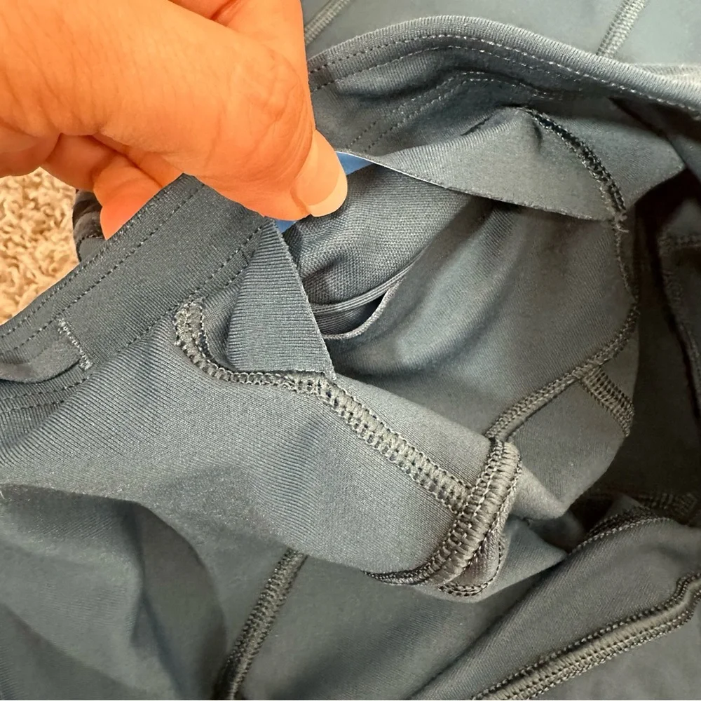 Athleta Dark Blue Mesh Leggings